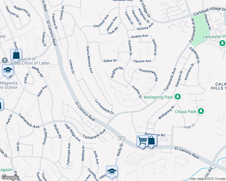 map of restaurants, bars, coffee shops, grocery stores, and more near 4477 Gladstone Court in Carlsbad