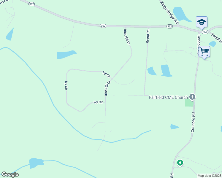 map of restaurants, bars, coffee shops, grocery stores, and more near 544 Irish Hill Drive in Concord