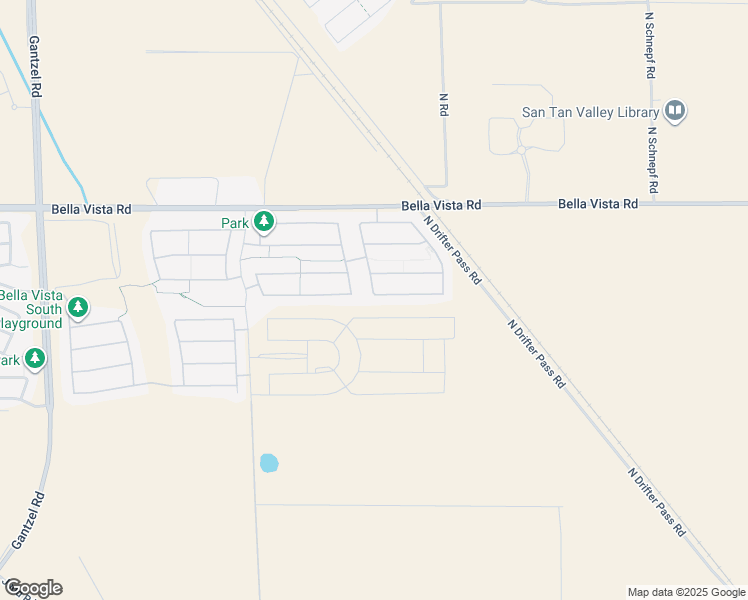 map of restaurants, bars, coffee shops, grocery stores, and more near 3369 East Desert Moon Trail in San Tan Valley
