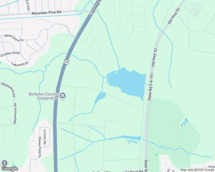 map of restaurants, bars, coffee shops, grocery stores, and more near 735 Gaillard Road in Moncks Corner
