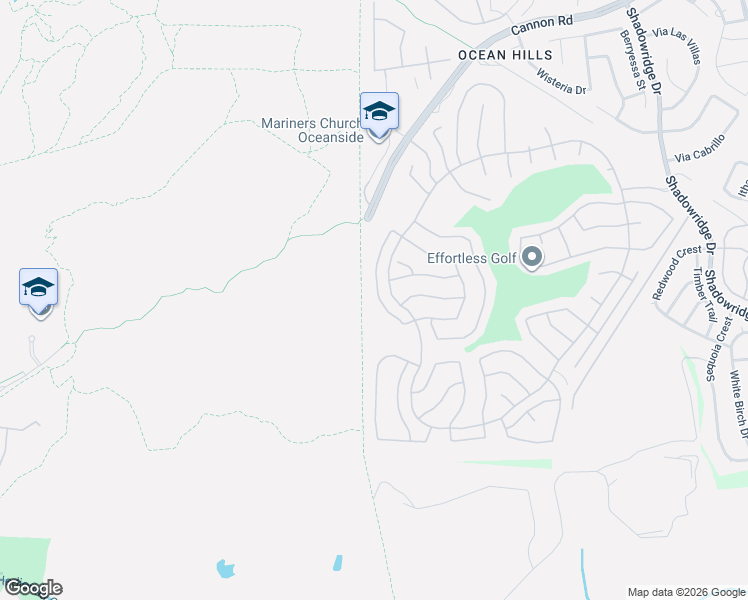map of restaurants, bars, coffee shops, grocery stores, and more near 4121 Arcadia Way in Oceanside