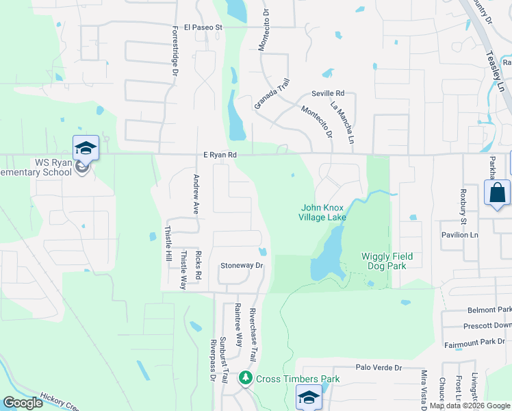 map of restaurants, bars, coffee shops, grocery stores, and more near 912 Mallard Avenue in Denton