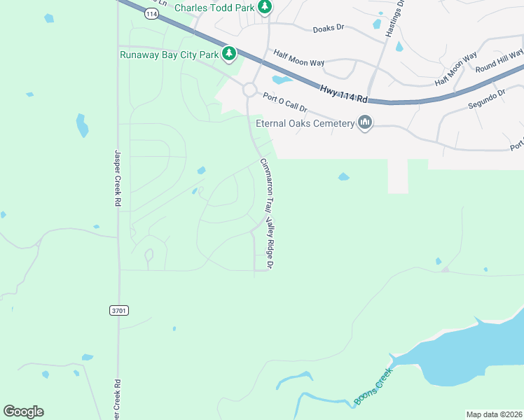 map of restaurants, bars, coffee shops, grocery stores, and more near 356 Cimmarron Trail in Runaway Bay