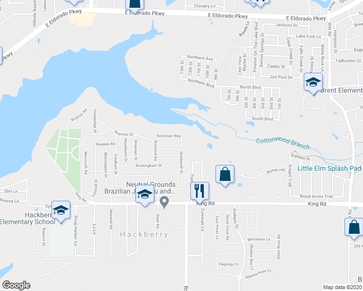 map of restaurants, bars, coffee shops, grocery stores, and more near Leadenhall Street in Frisco