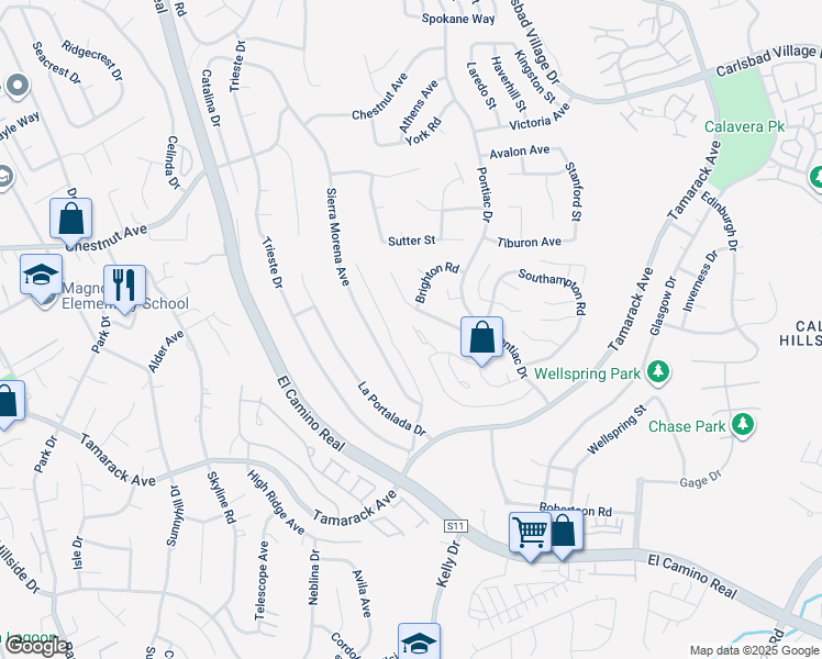 map of restaurants, bars, coffee shops, grocery stores, and more near 4465 Gladstone Court in Carlsbad