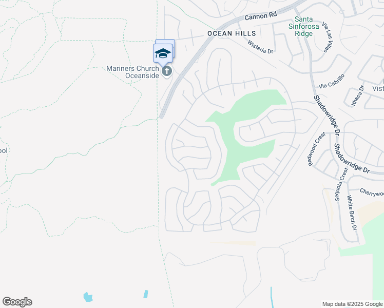 map of restaurants, bars, coffee shops, grocery stores, and more near 4744 Miletus Way in Oceanside