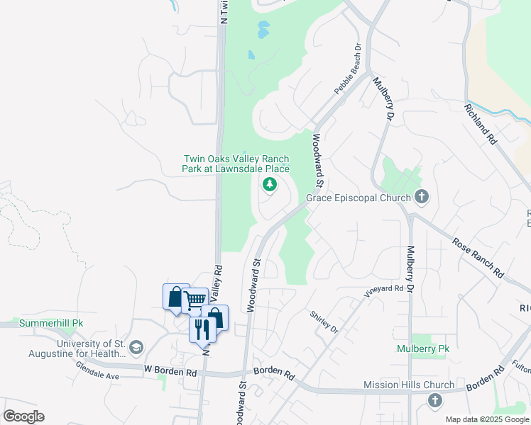 map of restaurants, bars, coffee shops, grocery stores, and more near 577 Chesterfield Circle in San Marcos