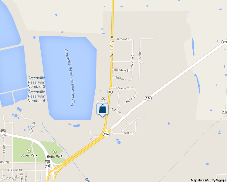 map of restaurants, bars, coffee shops, grocery stores, and more near 1120 Wolfe City Drive in Greenville