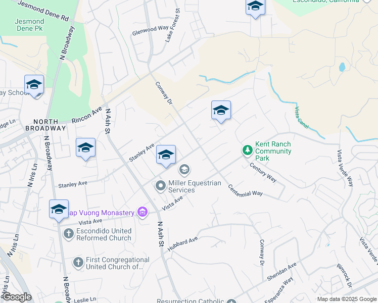 map of restaurants, bars, coffee shops, grocery stores, and more near 2001 Simpatico Place in Escondido
