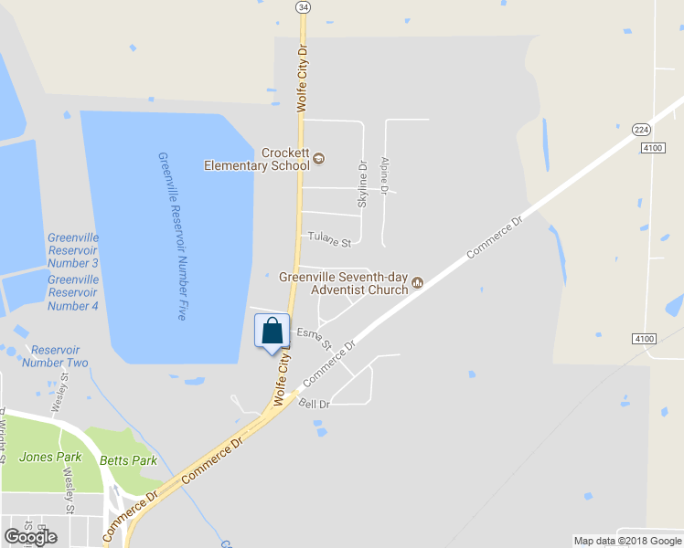 map of restaurants, bars, coffee shops, grocery stores, and more near 529 Loraine Circle in Greenville