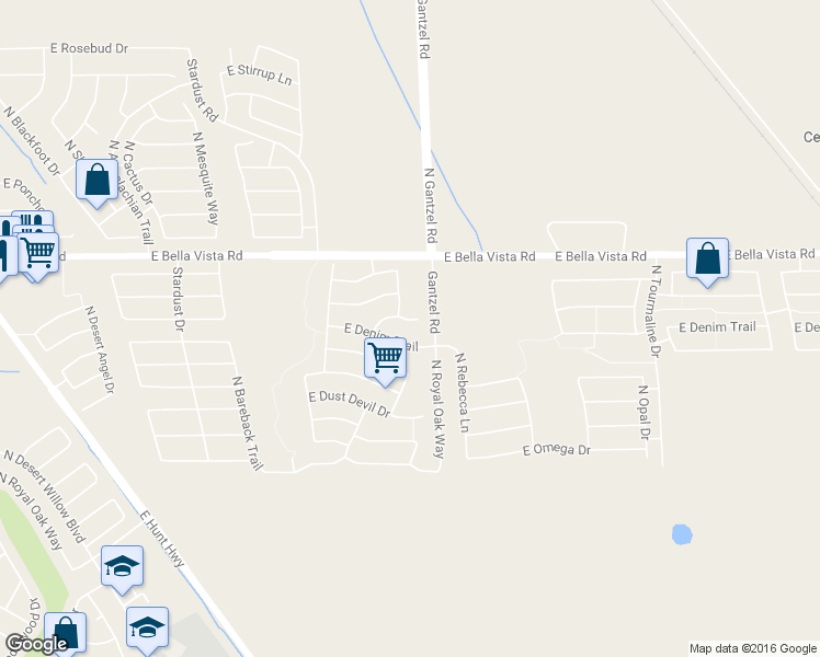 map of restaurants, bars, coffee shops, grocery stores, and more near 1995 East Saddle Drive in Queen Creek