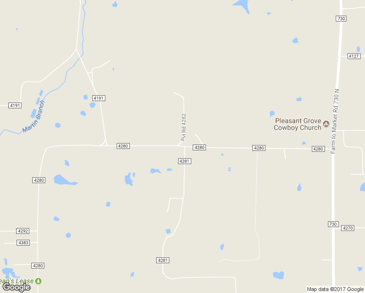 map of restaurants, bars, coffee shops, grocery stores, and more near 455 County Road 4280 in Decatur