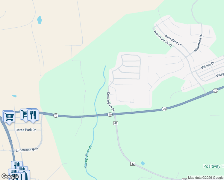 map of restaurants, bars, coffee shops, grocery stores, and more near 2000 Kensington Court in Calera