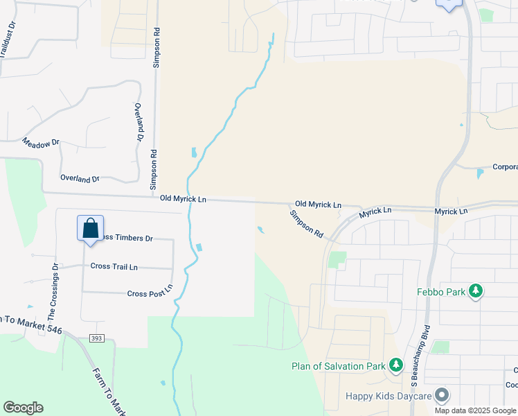 map of restaurants, bars, coffee shops, grocery stores, and more near 6768 Myrick Lane in McKinney