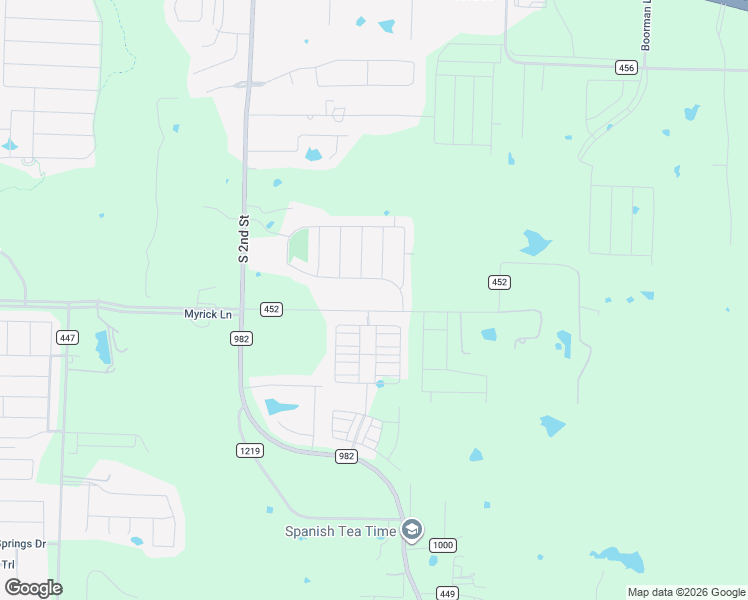 map of restaurants, bars, coffee shops, grocery stores, and more near 8721 County Road 452 in Princeton