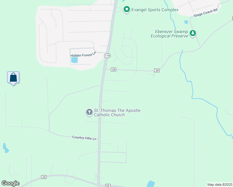 map of restaurants, bars, coffee shops, grocery stores, and more near 17 Monte Verde Lane in Montevallo