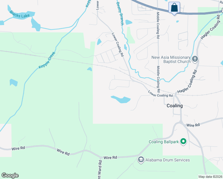 map of restaurants, bars, coffee shops, grocery stores, and more near 15111 Unicorn Drive in Cottondale