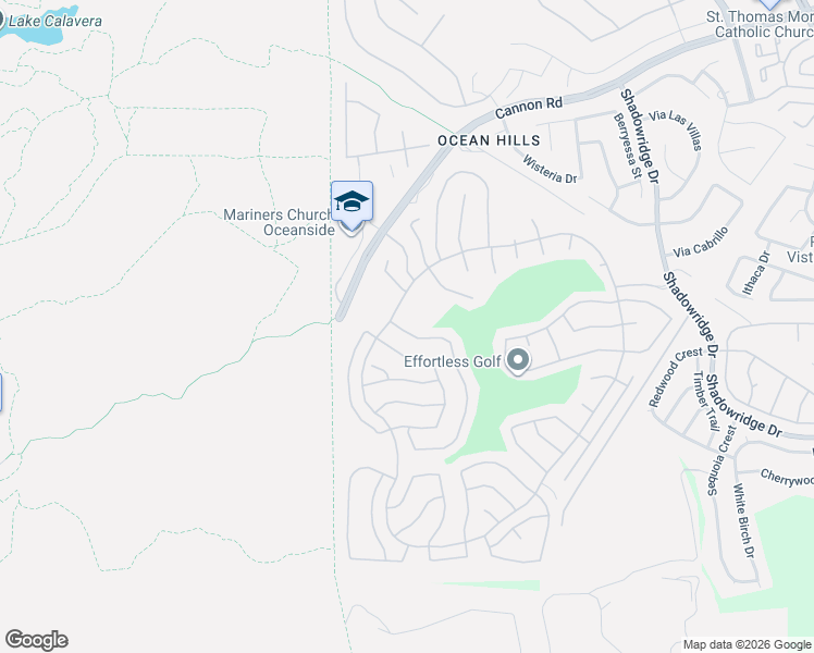 map of restaurants, bars, coffee shops, grocery stores, and more near 4710 Galicia Way in Oceanside