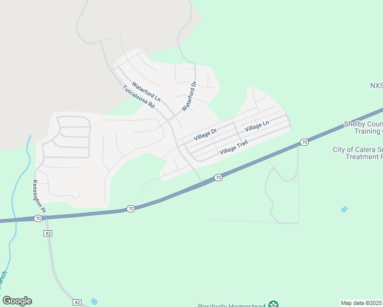 map of restaurants, bars, coffee shops, grocery stores, and more near 2000 Village Lane in Calera
