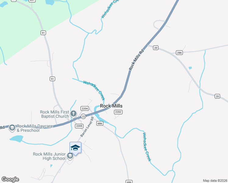 map of restaurants, bars, coffee shops, grocery stores, and more near 66575 Alabama 22 in Roanoke