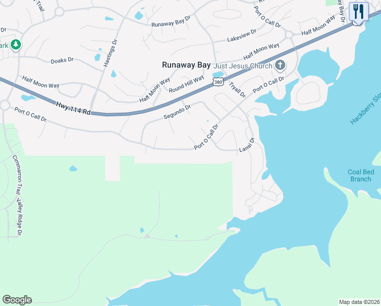 map of restaurants, bars, coffee shops, grocery stores, and more near 708 Port O Call Drive in Runaway Bay