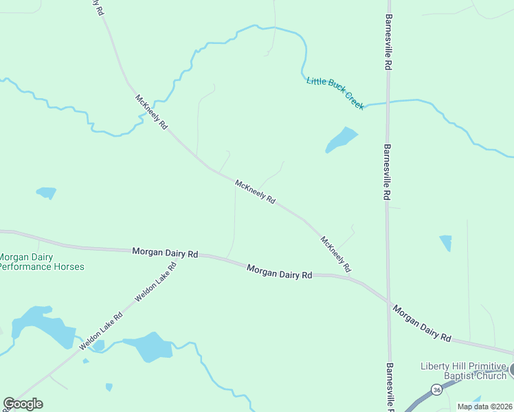 map of restaurants, bars, coffee shops, grocery stores, and more near 206 McKneely Road in Milner