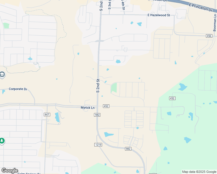 map of restaurants, bars, coffee shops, grocery stores, and more near 823 Farm to Market Road 982 in Princeton