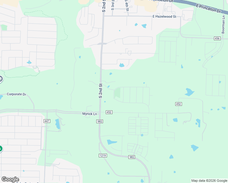 map of restaurants, bars, coffee shops, grocery stores, and more near 823 Farm to Market Road 982 in Princeton