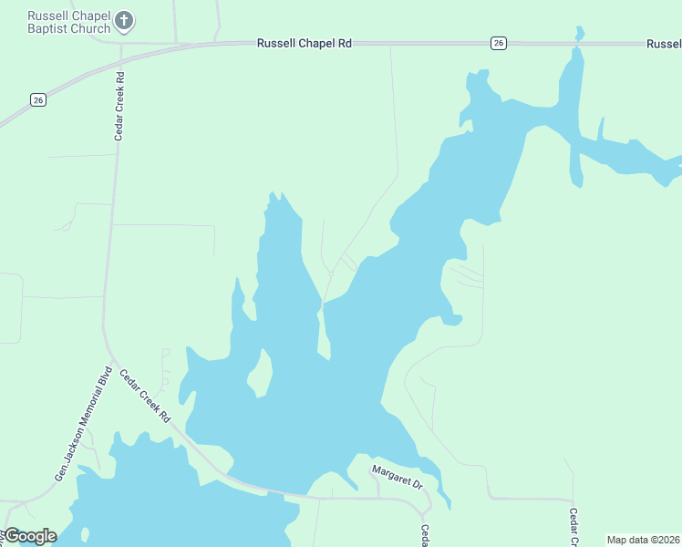 map of restaurants, bars, coffee shops, grocery stores, and more near 597 Cove Road in Sylacauga