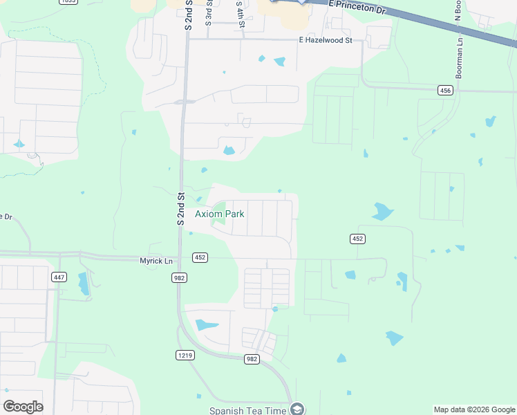 map of restaurants, bars, coffee shops, grocery stores, and more near 707 Farm to Market Road 982 in Princeton