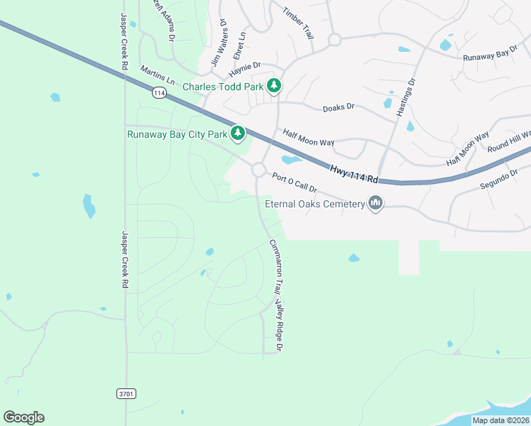 map of restaurants, bars, coffee shops, grocery stores, and more near 137 Cimmarron Trail in Runaway Bay
