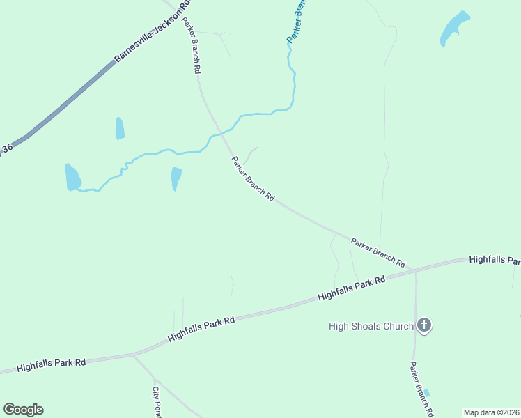 map of restaurants, bars, coffee shops, grocery stores, and more near 408 Parker Branch Road in Barnesville