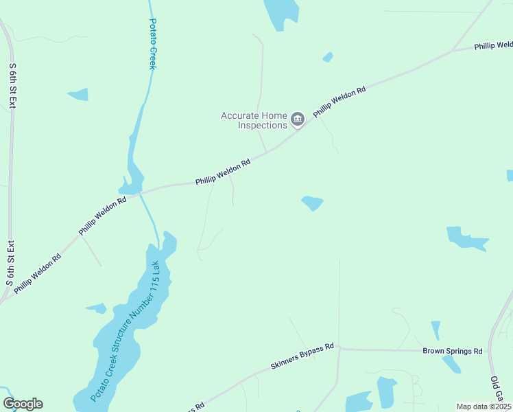 map of restaurants, bars, coffee shops, grocery stores, and more near 333 Phillip Weldon Road in Milner