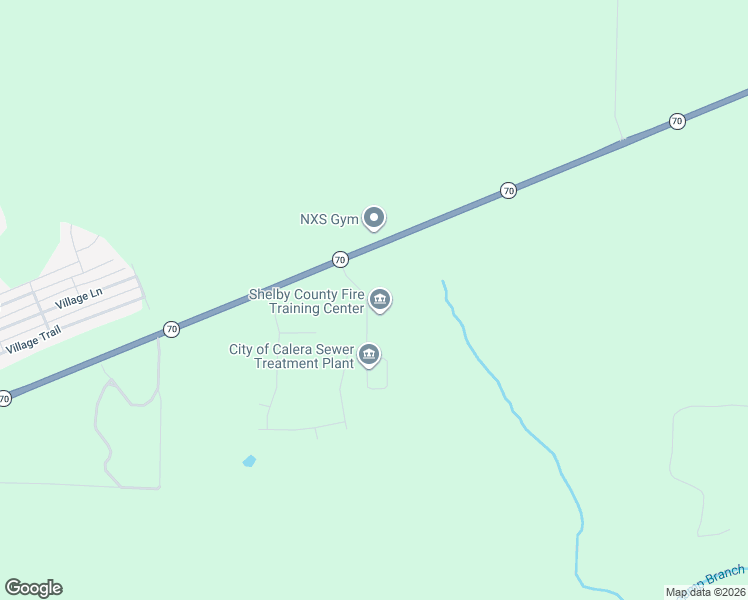 map of restaurants, bars, coffee shops, grocery stores, and more near 77 Training Center Drive in Calera