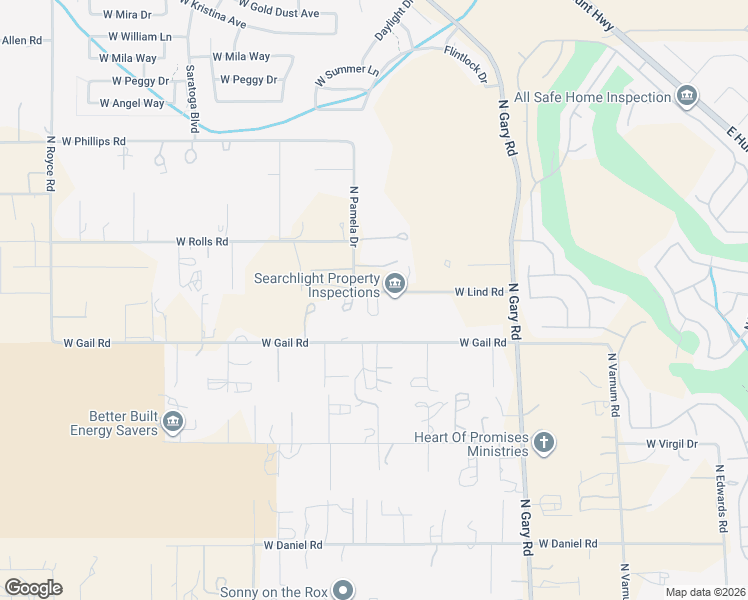 map of restaurants, bars, coffee shops, grocery stores, and more near 31829 North Pamela Drive in Queen Creek