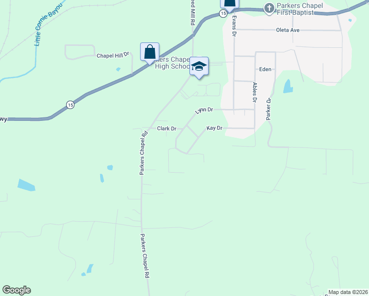 map of restaurants, bars, coffee shops, grocery stores, and more near 4208 Kay Drive in El Dorado