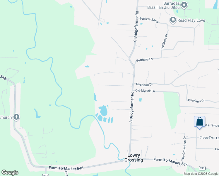 map of restaurants, bars, coffee shops, grocery stores, and more near 2020 South Bridgefarmer Road in McKinney