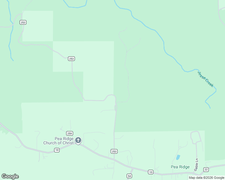 map of restaurants, bars, coffee shops, grocery stores, and more near 556 County Road 253 in Montevallo