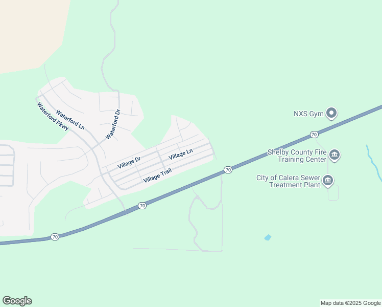 map of restaurants, bars, coffee shops, grocery stores, and more near 2198 Village Lane in Calera