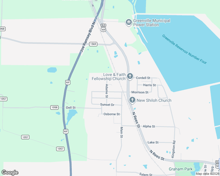 map of restaurants, bars, coffee shops, grocery stores, and more near 4504 Morrison Street in Greenville