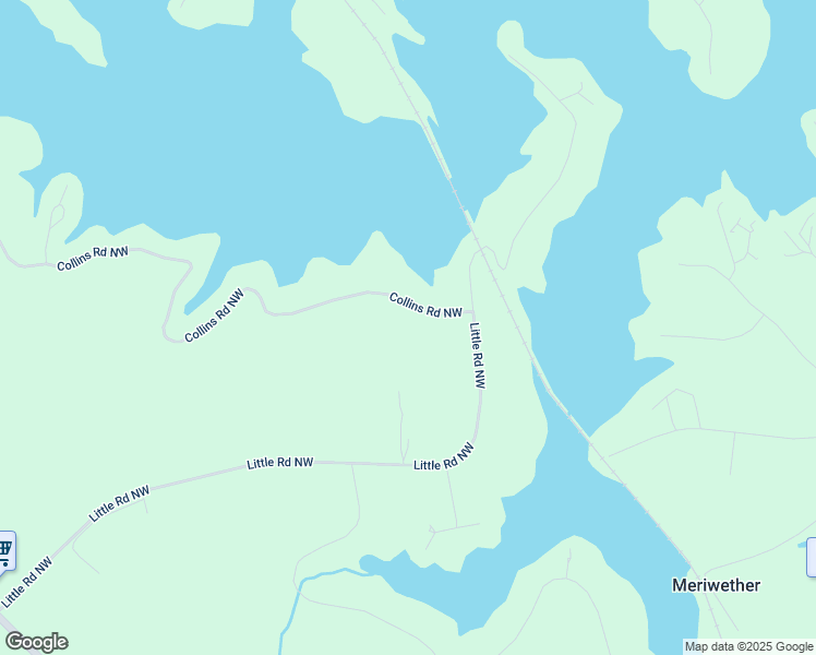 map of restaurants, bars, coffee shops, grocery stores, and more near 114 Collins Road Northwest in Milledgeville