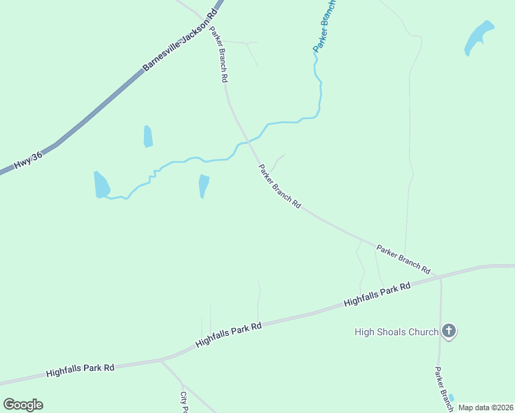 map of restaurants, bars, coffee shops, grocery stores, and more near 414 Parker Branch Road in Barnesville