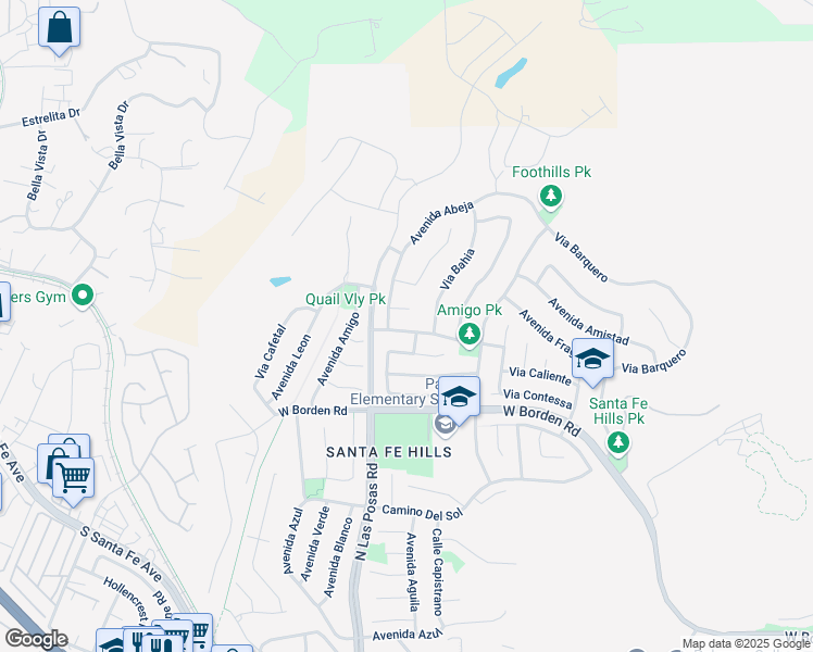 map of restaurants, bars, coffee shops, grocery stores, and more near 1354 Avenida Arana in San Marcos