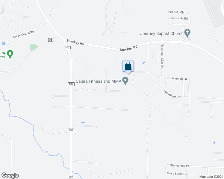 map of restaurants, bars, coffee shops, grocery stores, and more near 462 Savannah Cove in Calera