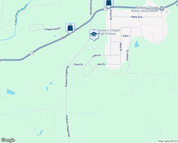 map of restaurants, bars, coffee shops, grocery stores, and more near 4208 Kay Drive in El Dorado