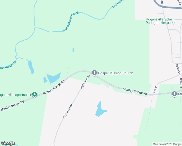 map of restaurants, bars, coffee shops, grocery stores, and more near 2480 Mobley Bridge Road in Hogansville