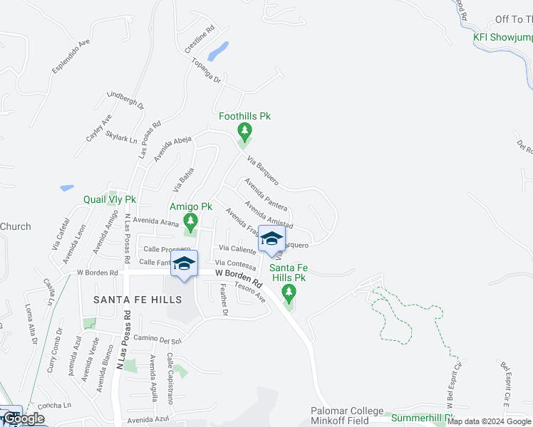 map of restaurants, bars, coffee shops, grocery stores, and more near 1254 Avenida Amistad in San Marcos