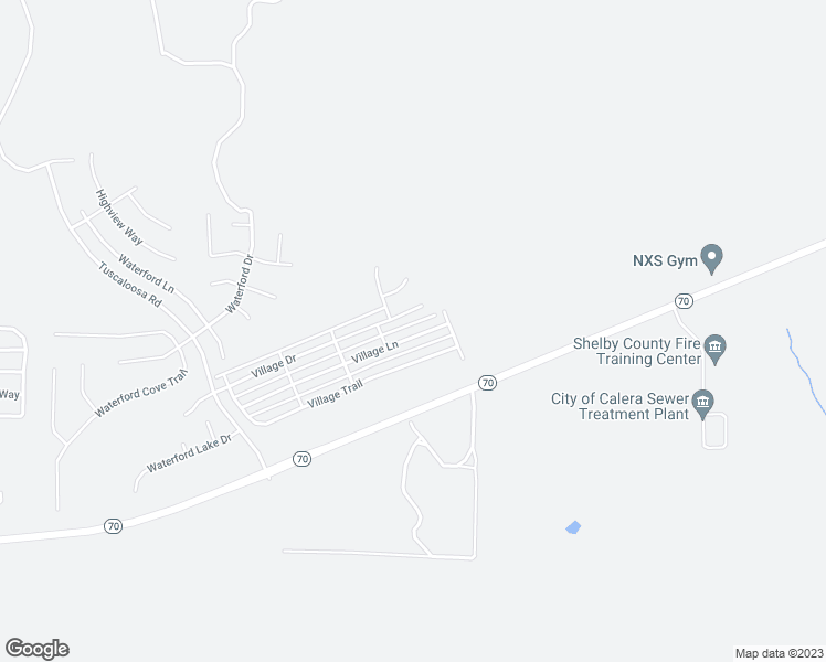 map of restaurants, bars, coffee shops, grocery stores, and more near 2211 Village Lane in Calera