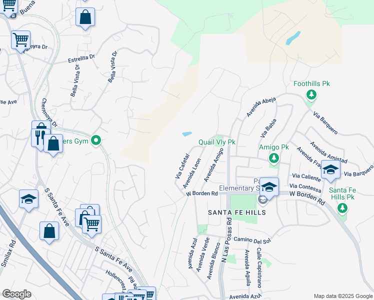 map of restaurants, bars, coffee shops, grocery stores, and more near 752 Via Cafetal in San Marcos
