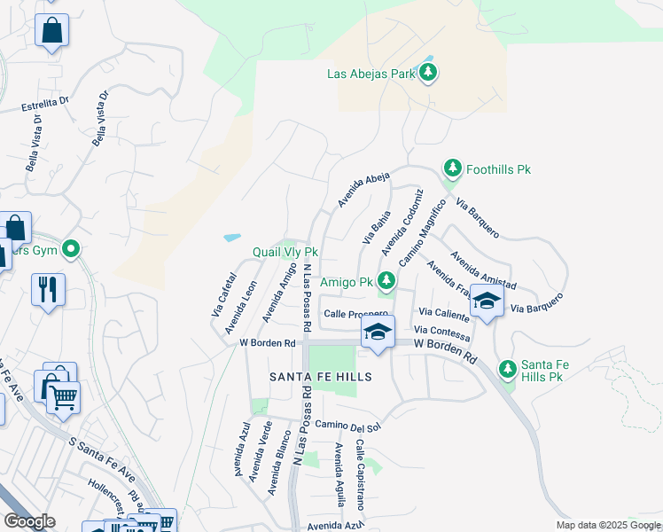 map of restaurants, bars, coffee shops, grocery stores, and more near 1354 Avenida Arana in San Marcos
